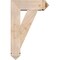 Ekena Millwork Traditional Arts and Crafts Smooth Bracket w/ Offset Brace, Douglas Fir, 7 1/2"W x 22"D x 34"H BKT0806X22X34TRA03SDF - alternate 2
